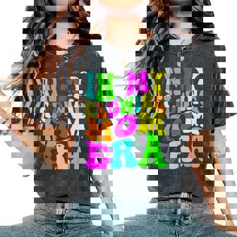 In My Glowing Mom Era Groovy Colorful Bright Women's Oversized Comfort T-Shirt - Monsterry