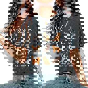 God Says I Am Bible Verses Christian Scripture Cat Women's Oversized Comfort T-Shirt | Seseable FR