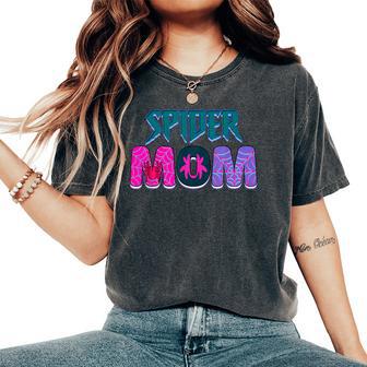 Groovy Matching Family Birthday Girl Party Spider Mom Women's Oversized Comfort T-Shirt - Thegiftio UK