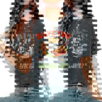 Groovy Gingerbread Have You Tried Icing It Er Nurse Women's Oversized Comfort T-Shirt - Seseable