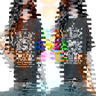 Groovy It's Staar Day Don't Stress Do Your Best Test Day Women's Oversized Comfort T-Shirt | Seseable FR