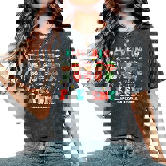 Groovy Labor And Delivery Nurse Christmas Delivering Nurse Women's Oversized Comfort T-Shirt - Seseable