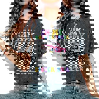 Groovy In My Monster Truck Sister Era Women's Oversized Comfort T-Shirt - Monsterry