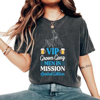 Gruppi Uomini In Missione Addio Al Celibato T-shirt comoda oversize da donna - Novitaregali