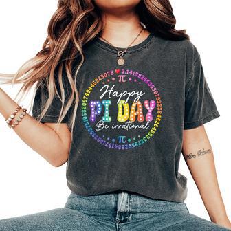 Happy Pi Day Math Coach Teacher Pi Day Lover Nerdy Women's Oversized Comfort T-Shirt - Thegiftio UK