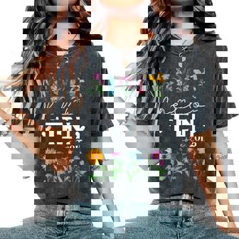 Hello Ten Est 2015 Wildflower 10Th Birthday For Girls Women's Oversized Comfort T-Shirt | Mazezy