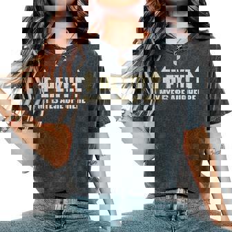 Hey My Eyes Are Up Here Sarcastic Women's Oversized Comfort T-Shirt - Thegiftio