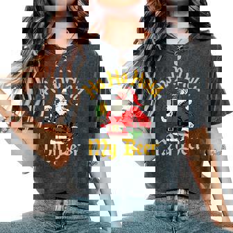 Ho Ho Hold My Beer Santa For Adults Christmas Women's Oversized Comfort T-Shirt | Mazezy