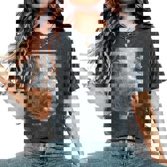 Hypnotic Pig Weird Eyes Horror Weirdcore Spooky Halloween Women's Oversized Comfort Colors T-Shirt | Mazezy