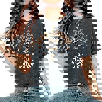 Iced Coffee Queen Messy Bun Cold Brew Coffee Quote Women's Oversized Comfort T-Shirt | Mazezy