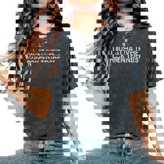 I'll Just Have The Chicken Tenders Quote Chicken Lovers -Adults Black Small Short Sleeve Modern Humor Humorous Quote Women's Oversized Comfort T-Shirt | Mazezy