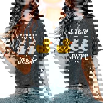 I'm This Many Ducks Old Duck 2Nd Birthday 2 Years Old Bday Women's Oversized Comfort T-Shirt - Thegiftio