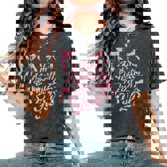 I'm Literally Just A Girl Cute Coquettte Bows Girl Women's Oversized Comfort T-Shirt | Seseable CA