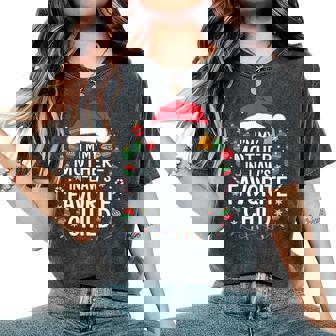 I'm My Mother In Laws Favorite Child Santa Women's Oversized Comfort T-Shirt - Thegiftio