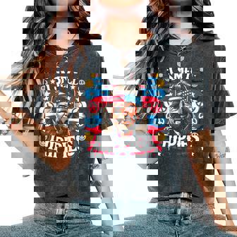 Imell Hippies Peace 4Th Of July For Hippie レディースオーバーサイズコンフォートTシャツ - Kawaiitshirt