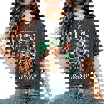 Irish Ben Drankin Beer St Pattys And Women Women's Oversized Comfort T-Shirt | Mazezy