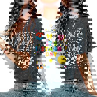 It's Staar Day You Got This Teacher Testing Day Motivational Women's Oversized Comfort T-Shirt | Seseable FR