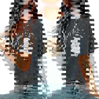 Jesus Apparel He Left The 99 To Find Me Lamb Christian Sheep Women's Oversized Comfort T-Shirt - Monsterry