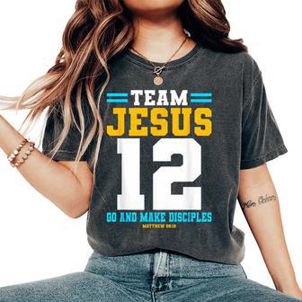 Jesus Baseball Team Jesus Christian Matthew 28 Women's Oversized Comfort T-Shirt - Thegiftio UK