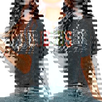 Jesus The Way The Truth The Life Christmas Christian Cross Women's Oversized Comfort T-Shirt - Monsterry