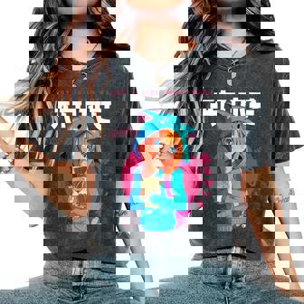 Just A Girl Loves アニメ ラーメン スケッチ オタク少女アニメ 長袖tシャツ レディースオーバーサイズコンフォートTシャツ - Kawaiitshirt