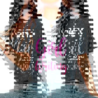 Juste Une Fille Qui Aime Écrire Auteur Écrivain Romancier T-shirt oversize confortable pour femme - Cadeauxyz