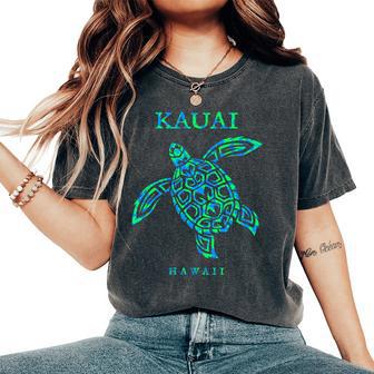 Kauai Hawaii Sea Turtle Boys Girls Toddler Women's Oversized Comfort T-Shirt - Thegiftio UK