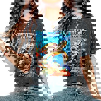 Kauai Hawaii Turtle Snorkeling Tropical Sea Beach Souvenir Women's Oversized Comfort Colors T-Shirt | Mazezy