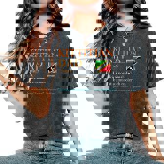 Kittitian Dad Definition Saint Kitts And Nevis Father Day Women's Oversized Comfort Colors T-Shirt | Mazezy