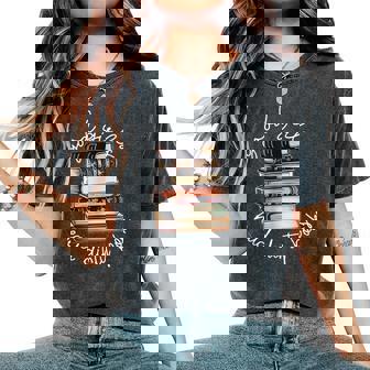 Le Brave Ragazze Leggono Libriporchi Libro Amante Dei Libri T-shirt comoda oversize da donna - Novitaregali