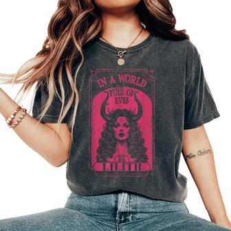 Lilith Demon Queen Pagan Goth Goddess Female Women's Oversized Comfort T-Shirt - Thegiftio UK