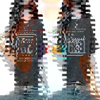 Literacy Coach Reading Teacher Specialist Science Of Reading Women's Oversized Comfort Colors T-Shirt | Mazezy