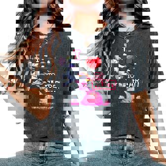 I Love To Fart a Unicorn Love Fart I Heart Fart Women's Oversized Comfort Colors T-Shirt | Mazezy