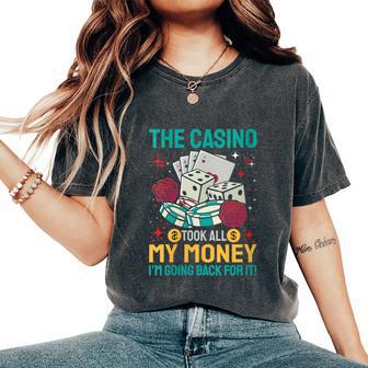 Machine À Fente De Jeu De Casino Amusante T-shirt oversize confortable pour femme - Cadeauxyz