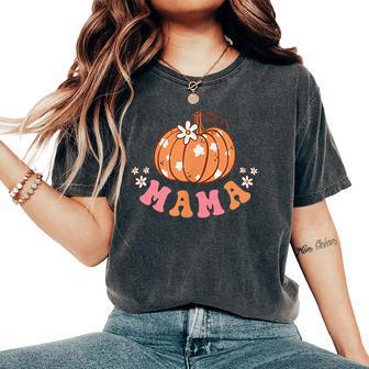 Mama Of Little Pumpkin First Birthday Autumn Pumpkin Women's Oversized Comfort T-Shirt - Thegiftio UK