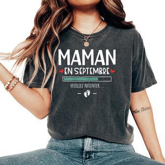 Maman Eneptembre 2024 Annonce De Grossesse Pour La Famille T-shirt oversize confortable pour femme - Cadeauxyz
