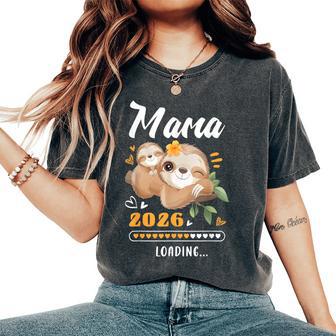 Mamma 2026 Mamma In Attesa Annuncio Per Il Bebè Bradipi T-shirt comoda oversize da donna - Novitaregali