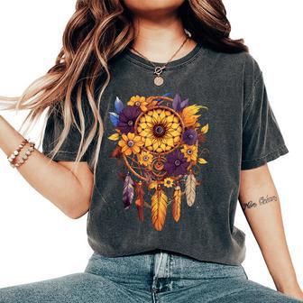 Mandala Sunflower Dream Catcher Women's Oversized Comfort T-Shirt - Thegiftio