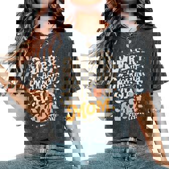 Merry And Managing Chaos Christmas Mom Life Retro Women's Oversized Comfort T-Shirt | Seseable FR