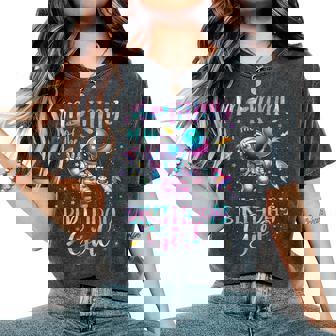 Mommy Of The Birthday Girl Astronaut Family Matching Women's Oversized Comfort T-Shirt | Seseable FR