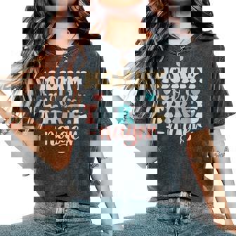 Mommy Of A Threenager 3Rd Birthday Matching Family Boho Women's Oversized Comfort T-Shirt - Monsterry