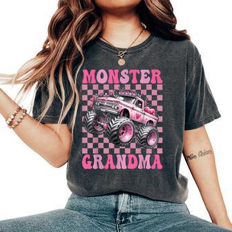Monster Truck Grandma Family Matching Monster Trucks Bday Women's Oversized Comfort T-Shirt | Seseable CA
