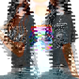 Monster Truck Mama Family Matching Monster Truck Mom Lovers Women's Oversized Comfort T-Shirt | Seseable UK