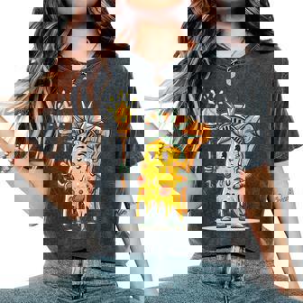 Nice Pizza Liberty Costume For USA Boys And Girls Women's Oversized Comfort Colors T-Shirt | Mazezy