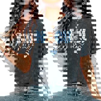 Nicu Nurse Bear Nursing Girls Scrub Gingham Women's Oversized Comfort T-Shirt - Monsterry