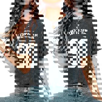 Nineties RNB 90 Jersey Style 90s R&B Men Women Vintage 90s Women's Oversized Comfort Colors T-Shirt | Mazezy