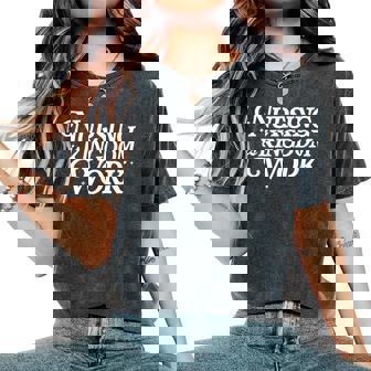 Nursing Is Kingdom Work Christian Faith Nurse Quote Women's Oversized Comfort T-Shirt | Seseable CA