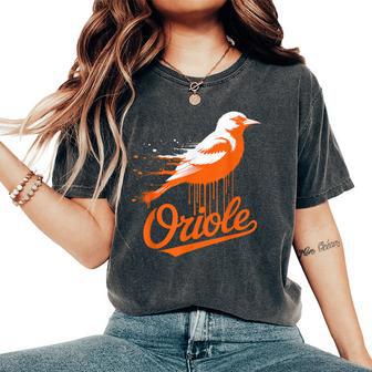 Oriole Retro Vintage For Boy Girl Bird Women's Oversized Comfort T-Shirt | Seseable CA