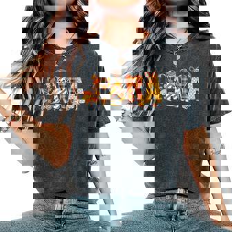 Para Thanksgiving Paraprofessional Teacher Paraeducator Women's Oversized Comfort T-Shirt | Mazezy