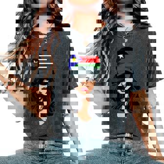 Patriotic South Sudanese Girl South Sudan Flag Women's Oversized Comfort Colors T-Shirt | Mazezy